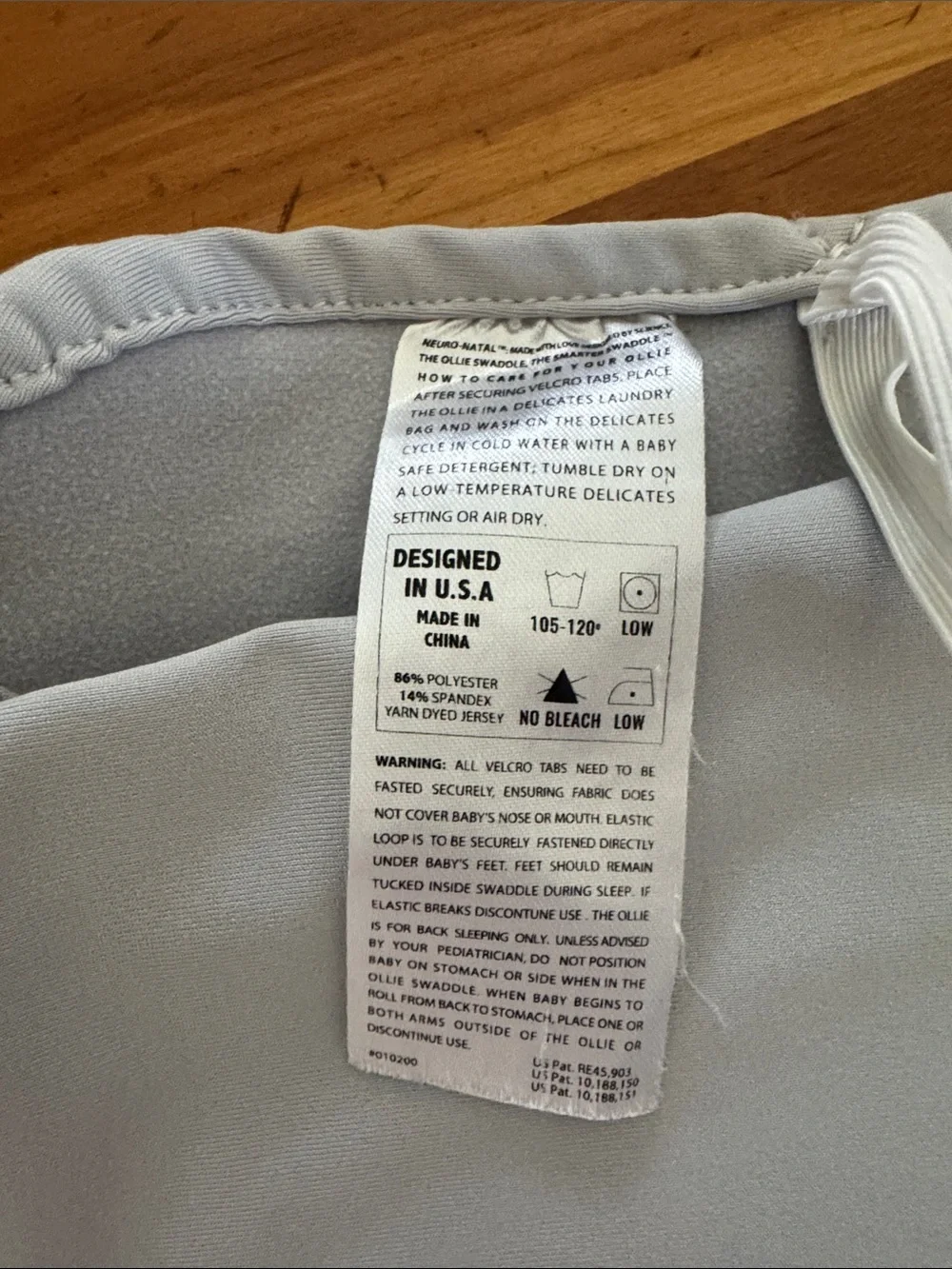 The Ollie Kids Accessory - Light Gray Baby Swaddle Blanket